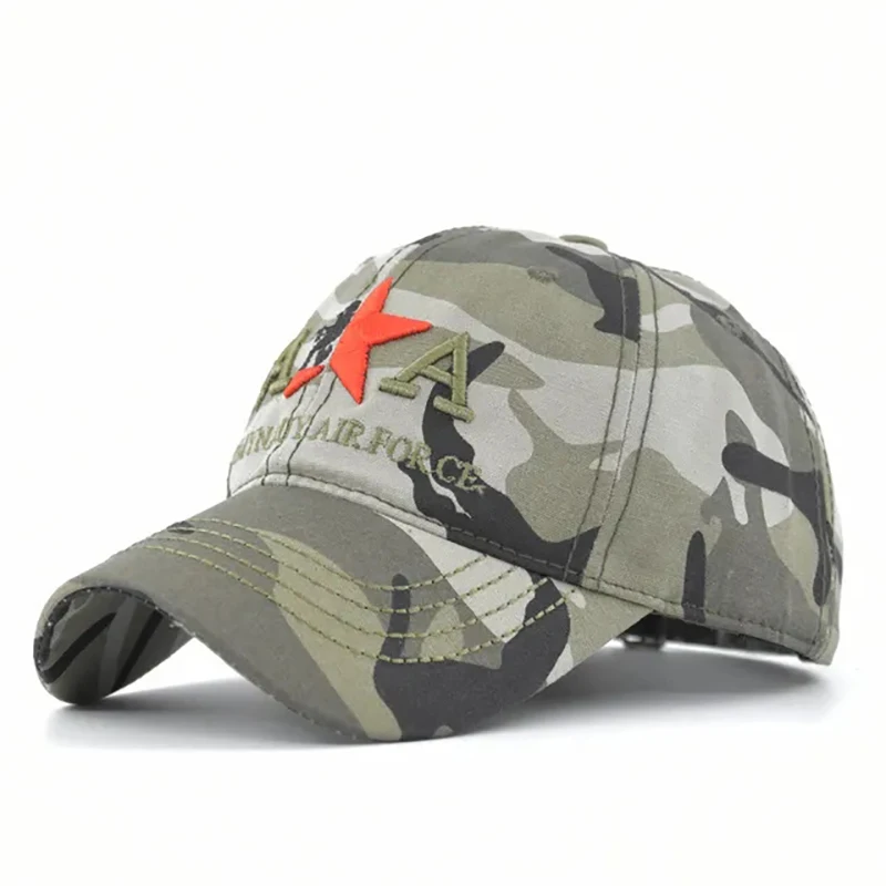 

Army Camouflage Unisex Fashion Baseball Cap Brazilian Flag Embroidered Hat Outdoor Sports Adjustable Recreational Hunting Cap