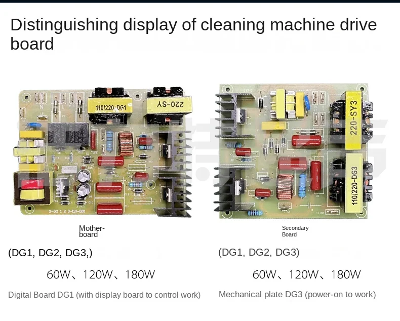 Description Picture 4 of itemUltrasonic Cleaning Machine Driver , Equipment Circuit 40KHz60/120/180W Mechanical DigitalDispl