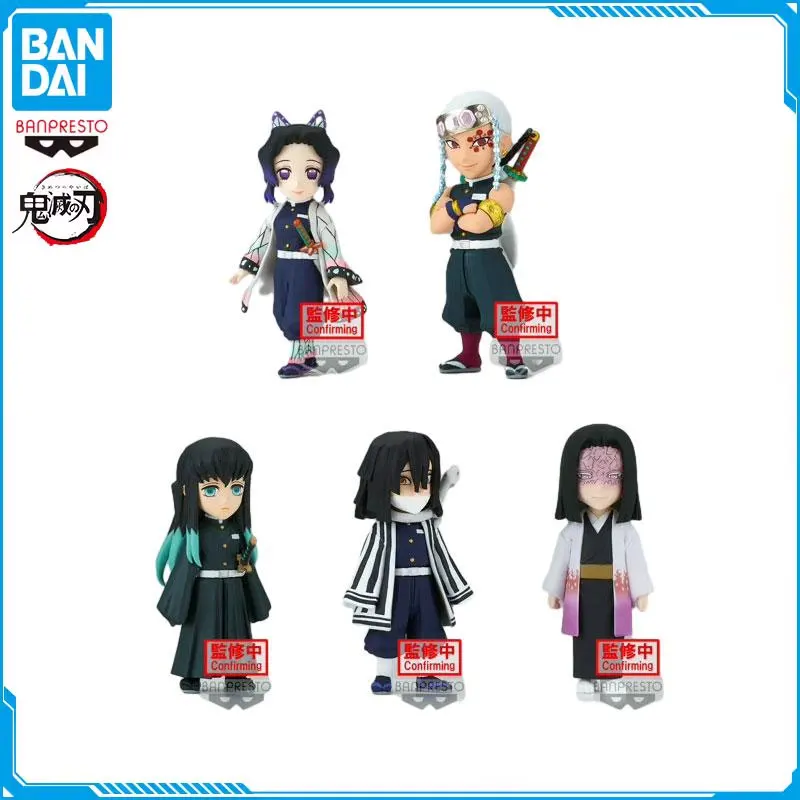 

5PCS Anime Demon Slayer Figure Vol.6 Kamado Tanjirou Iguro Obanai Uzui Tengen Complete Set WCF Action Figures PVC Model Toys