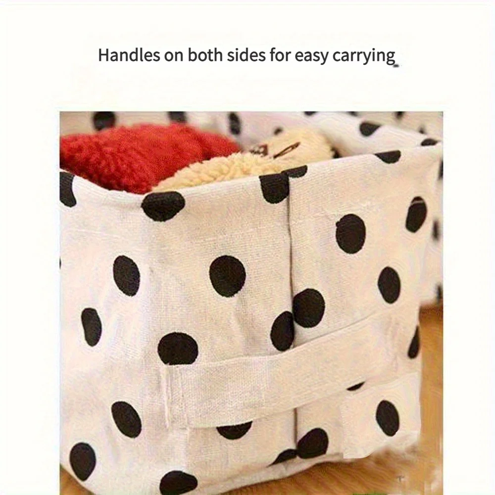 Cotton and Linen Portable Storage Box