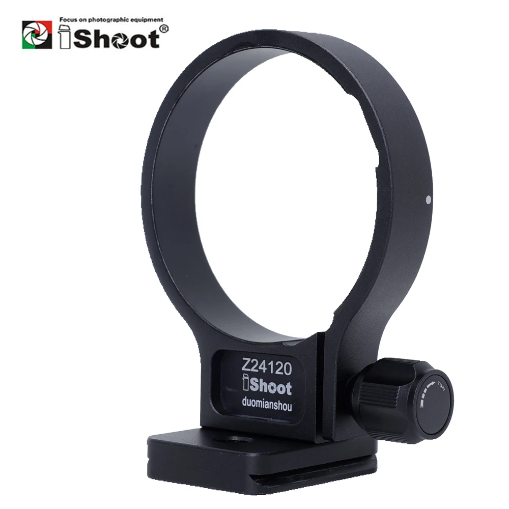 

iShoot Lens Collar Tripod Mount Ring Support for Nikon Nikkor Z 24-120mm F4 S Lens with Arca-Swiss Quick Release Plate IS-Z24120