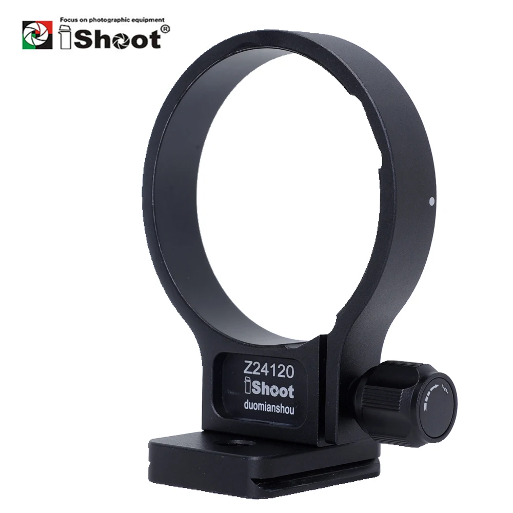 IShoot Lens Collar Tripod Mount For Nikon 300mm F/4E & 70-200mm F/4G Lenses - Arca-Swiss Compatible