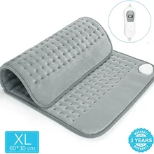 

XL King Size 30*60CM 220V-240V Extra Large Electric Heating Pad for Period Cramps Lower Back Pain Relief Heat Therapy EU Plug