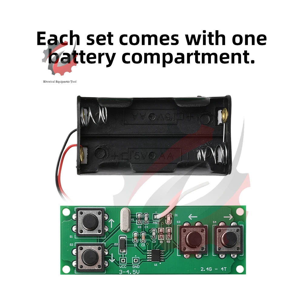 Kit di Controllo Remoto Wireless a 4 Canali 2.4G per Auto RC, Barche e Carri Armati con Driver da 10A, Stabile, Portata 50M, Controller Fai-da-Te - immagine 5