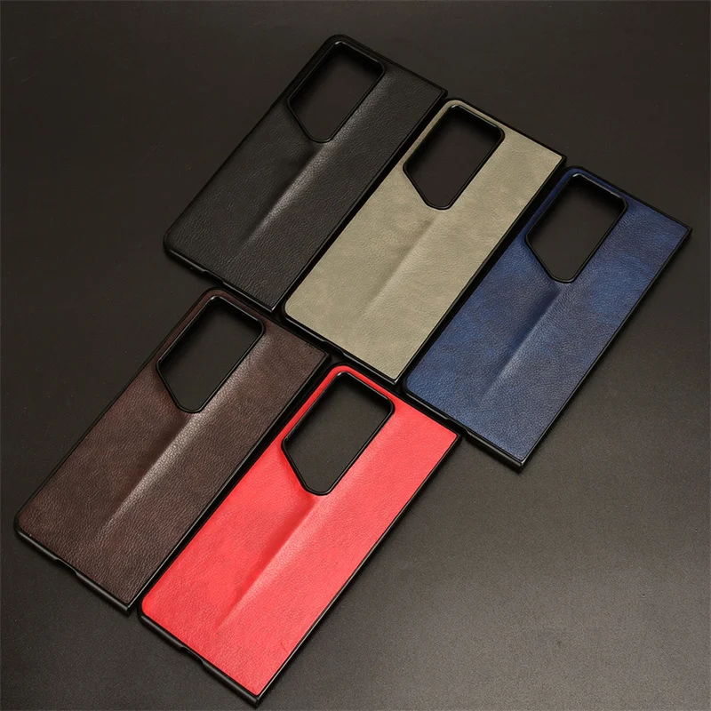 Vestito Per Honor Magic V2 Rsr Porsche Design Lychee Cover Posteriore Fantasia Per Honor Magic V2 Rsr Custodia Pieghevole Per Telefono Vintage Litchi