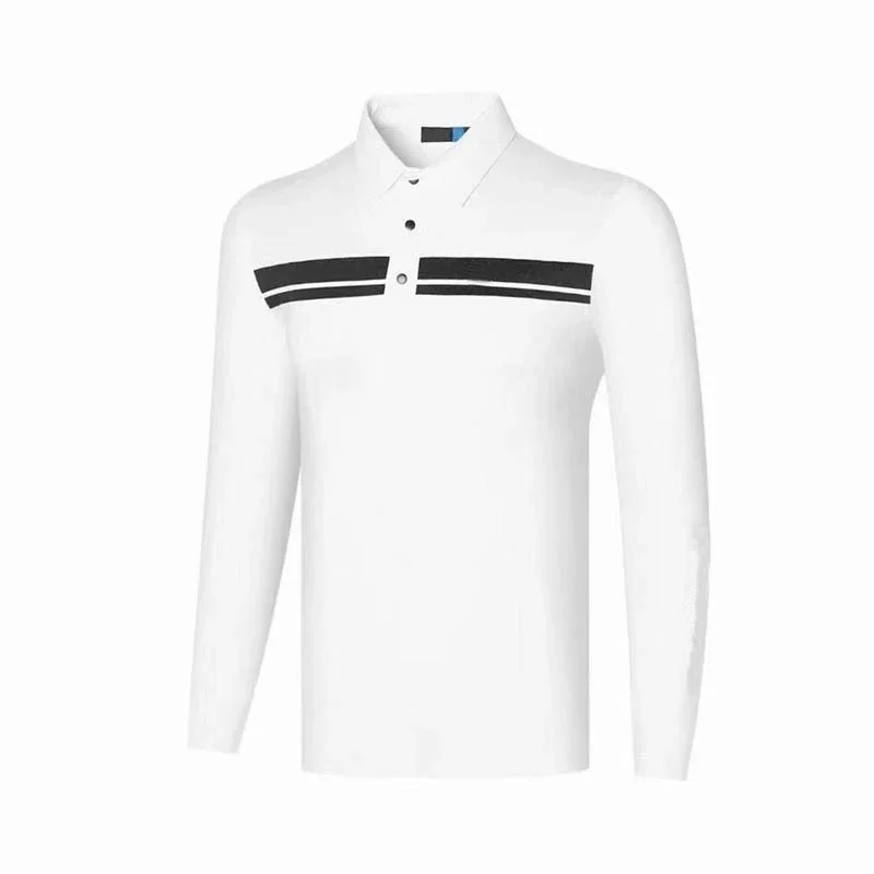Spring and Autumn Golf Clothes Men's Long Sleeve Golf T-Shirts Breathable Quick-Dry Training Outdoor Sports Shirt