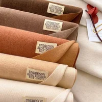 Hot Sale Of The Season New Double-Sided Pure Color Cashmere Scarf Women's Long Warm Korean Style Couple's Scarf Autumn Winter Th