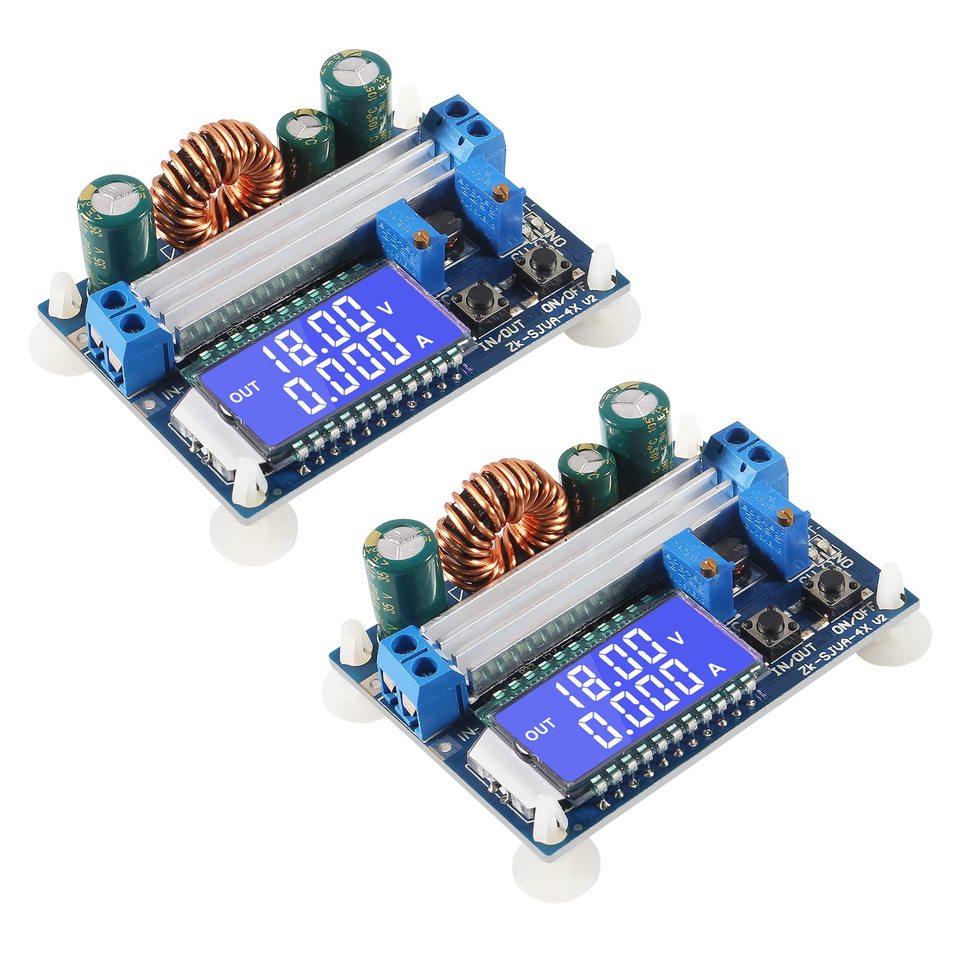 DC-DC Buck Boost Converter Module 5.5-30V to 0.5-30V 4A 35W Adjustable Step Up Down Voltage Regulator LCD Digital Voltmeter