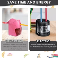Eagle Auto Pencil Sharpener, Battery or USB Operated, Dual Holes, Dual Blades, Portable,Office,School Supplies Stationery 5