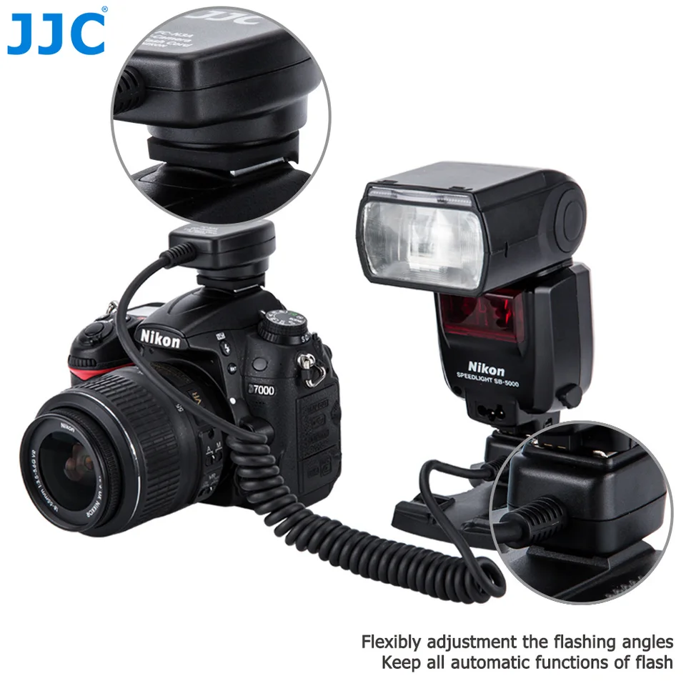 Câble Sync Flash Vhbw Pour Nikon 35 Cm - Compatible SB-900, 80DX, SC-15, Noir