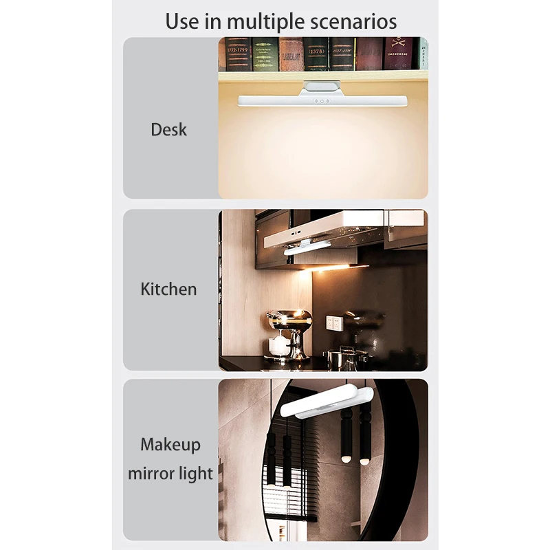 LED Vanity Lights 1800mAh Rechargeable 32cm Eye Protection Makeup Mirror Light Portable Touch Switch Wall Table Desk Lamp mirror lights,makeup mirror lights,vanity light,makeup lamp