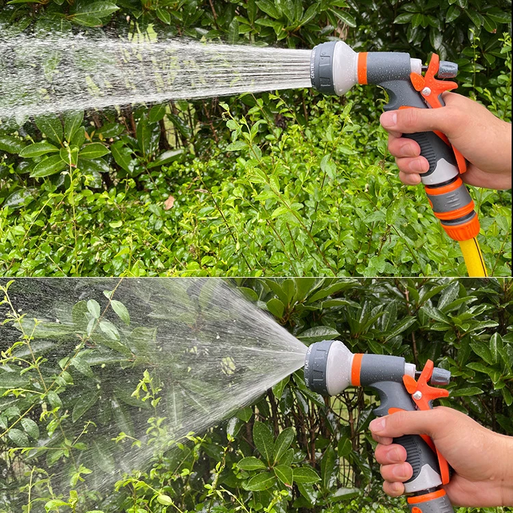 

Household eight function garden water gun car wash water gun plastic adjustable spray gardening tools and equipment