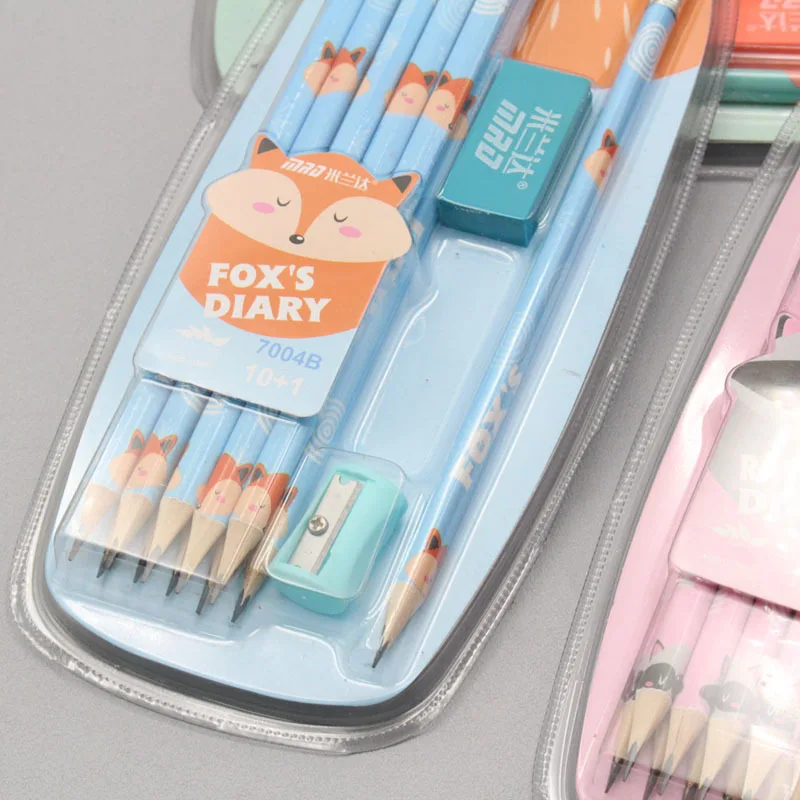 12pcs/Lot black & pastel pencil Wood Standard 2B or HB pencils for drawing  Stationery Office school supplies