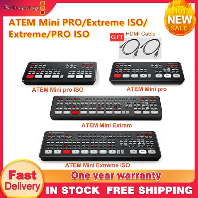 Blackmagic Design ATEM Mini Pro ATEM Extreme ISO SDI Pro ISO 