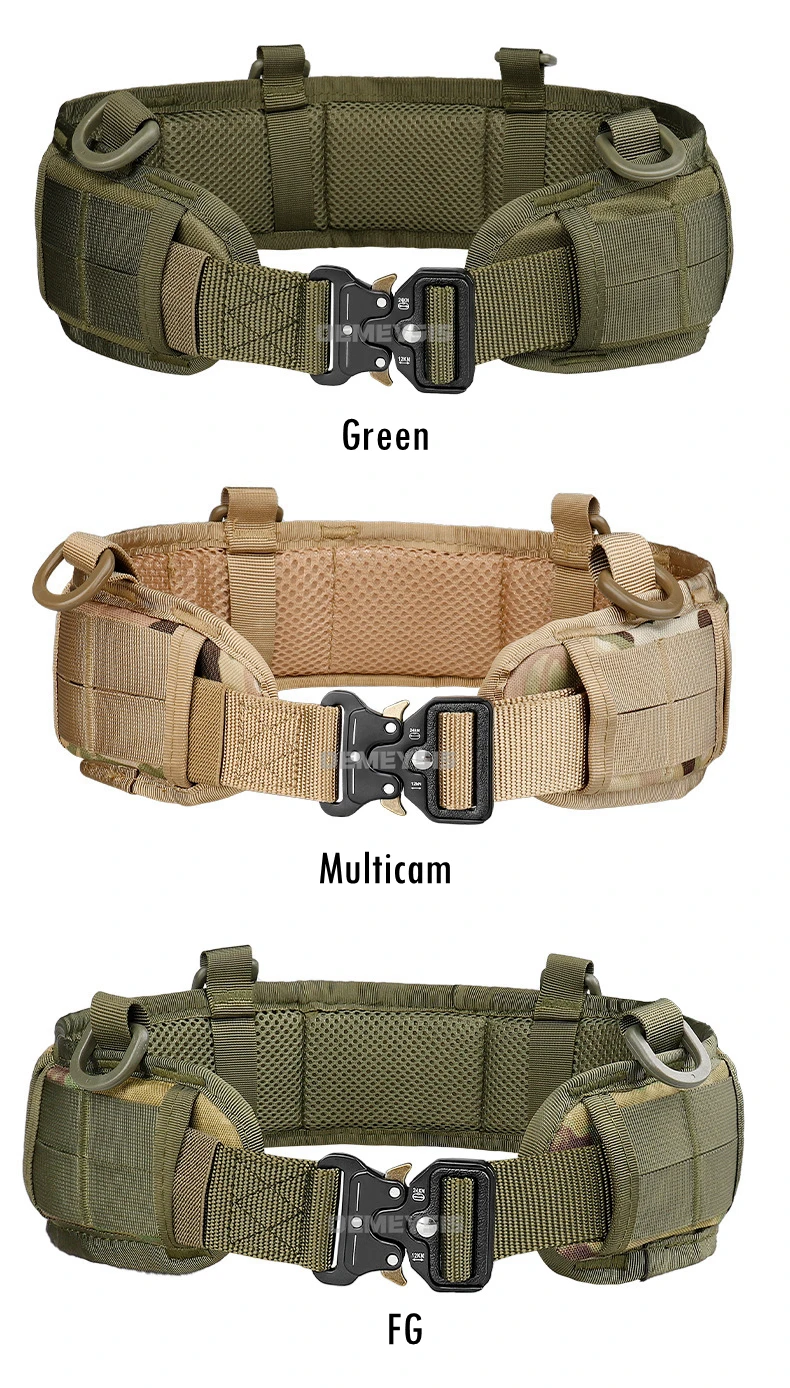 Description Picture 5 of itemMens Tactical Molle Belts Outdoor Airsoft Combat CS Hunting Padded Belt with Pouches
