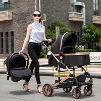 Poussette bébé 3 en 1, poussette à quatre roues, voiture bébé 2 en 1, poussettes légères, poussettes multifonctions, landau, poussette 2