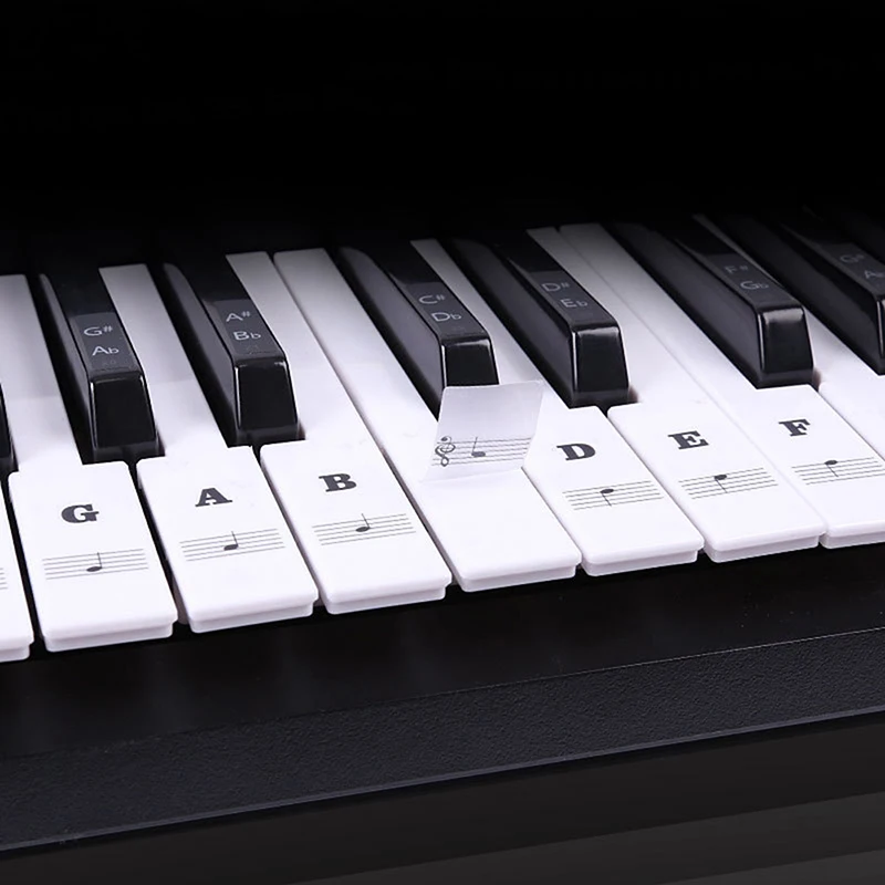 54 61 88 Keys Electronic Piano Keyboard Sound Name Stickers Key Sticker piano keyboard stickers