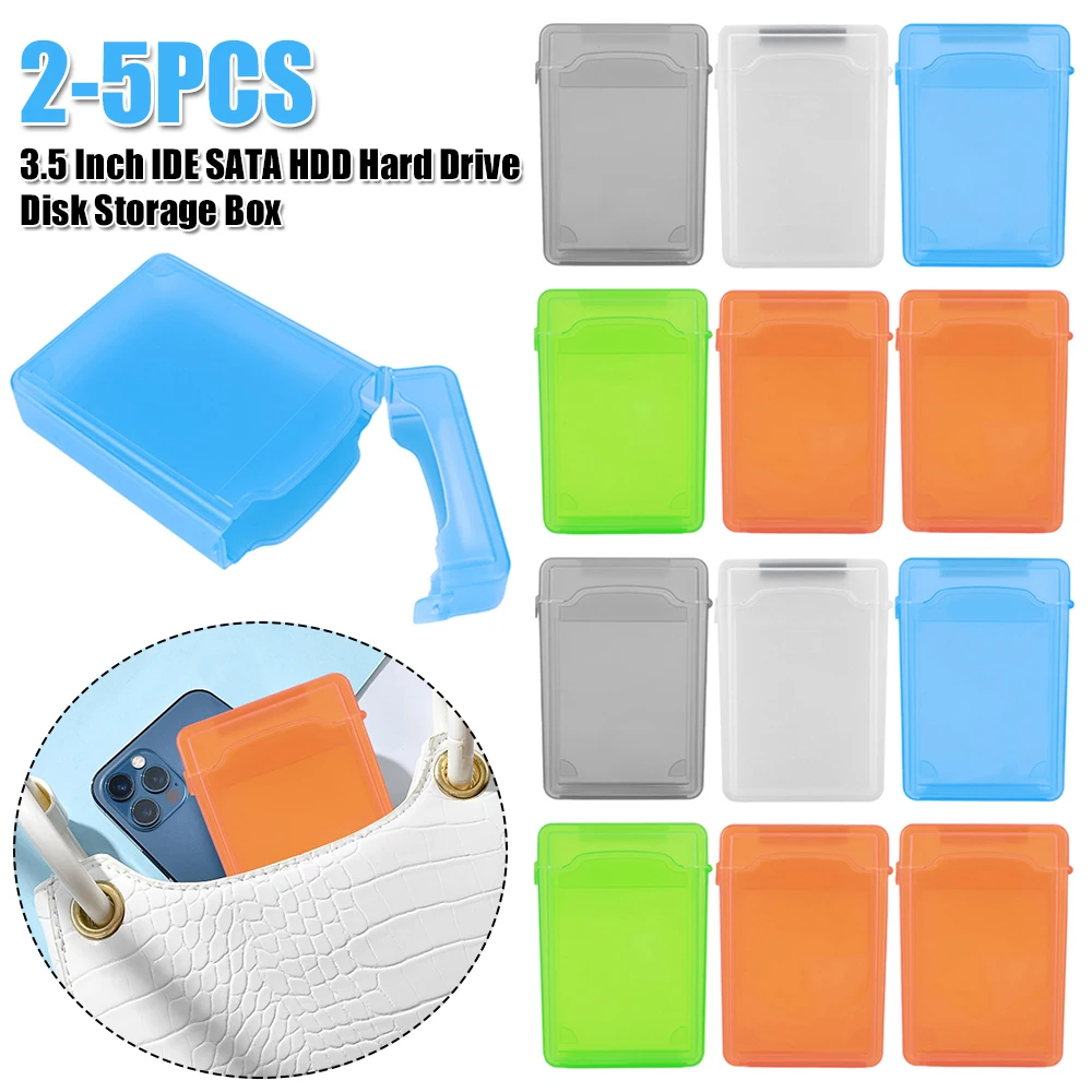 Compact Dustproof Hard Drive Storage Case - Portable Protection