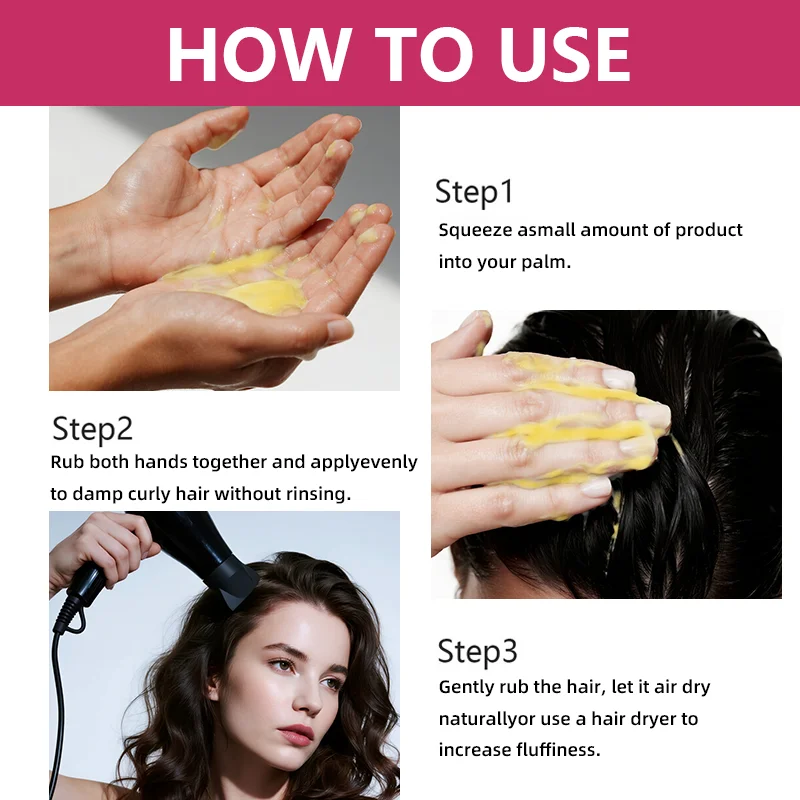 YUITIKUE 7-in-1 Curl Hair Mask, All-in-One Hair Care and Styling, Heat Damage Protection, Contains Shea Butter and Castor Oil