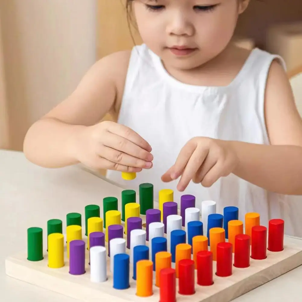 Wooden Pegboard Toy 4