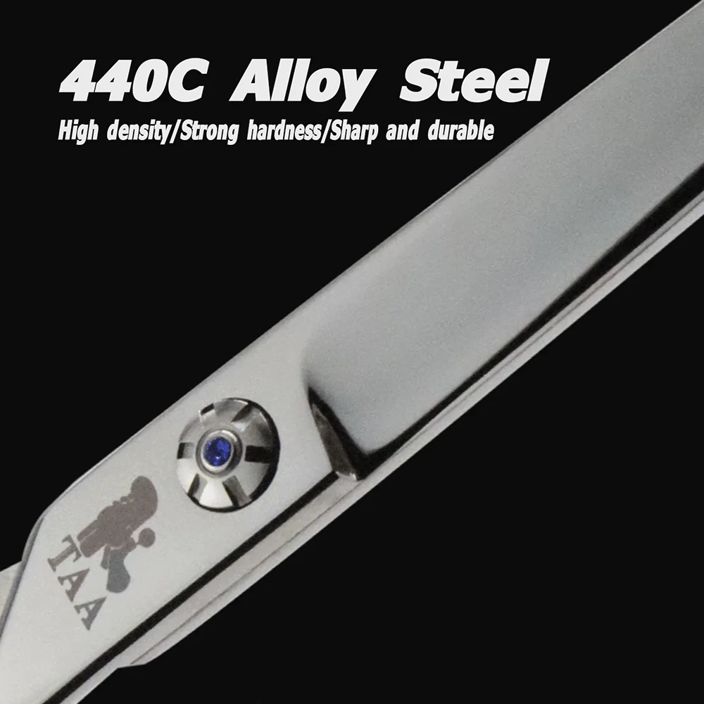 Hair Trimming Scissors Hairdressing Scissors Dog Grooming Scissors Dog Grooming Tool Professional Pet Scissors for Dogs Cat Hairdresser 440C Alloy Steel Clipper Hair Cutter