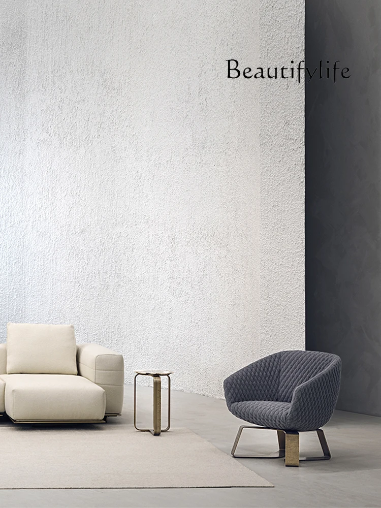

Modern Italian Marble Sofa Side Table Small Apartment Simple round Tea Table