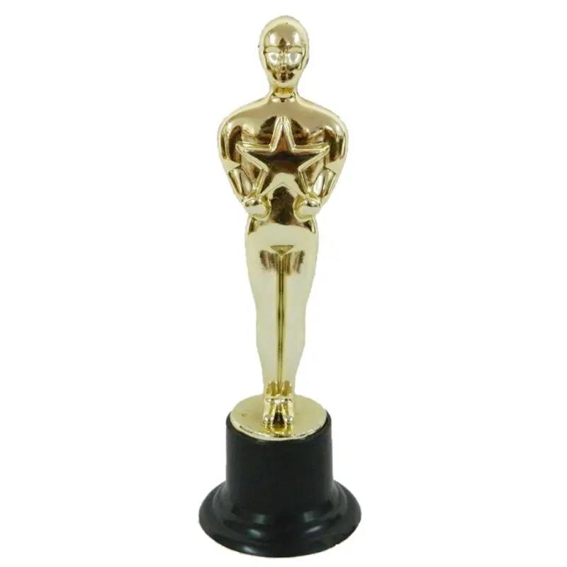 12Pcs Oscar Statuette Mold Reward the Winners Magnificent Trophies spherical trophy ornament crafts miniature ornament miniature figurines resin crafts resin ornaments in Ceremonies
