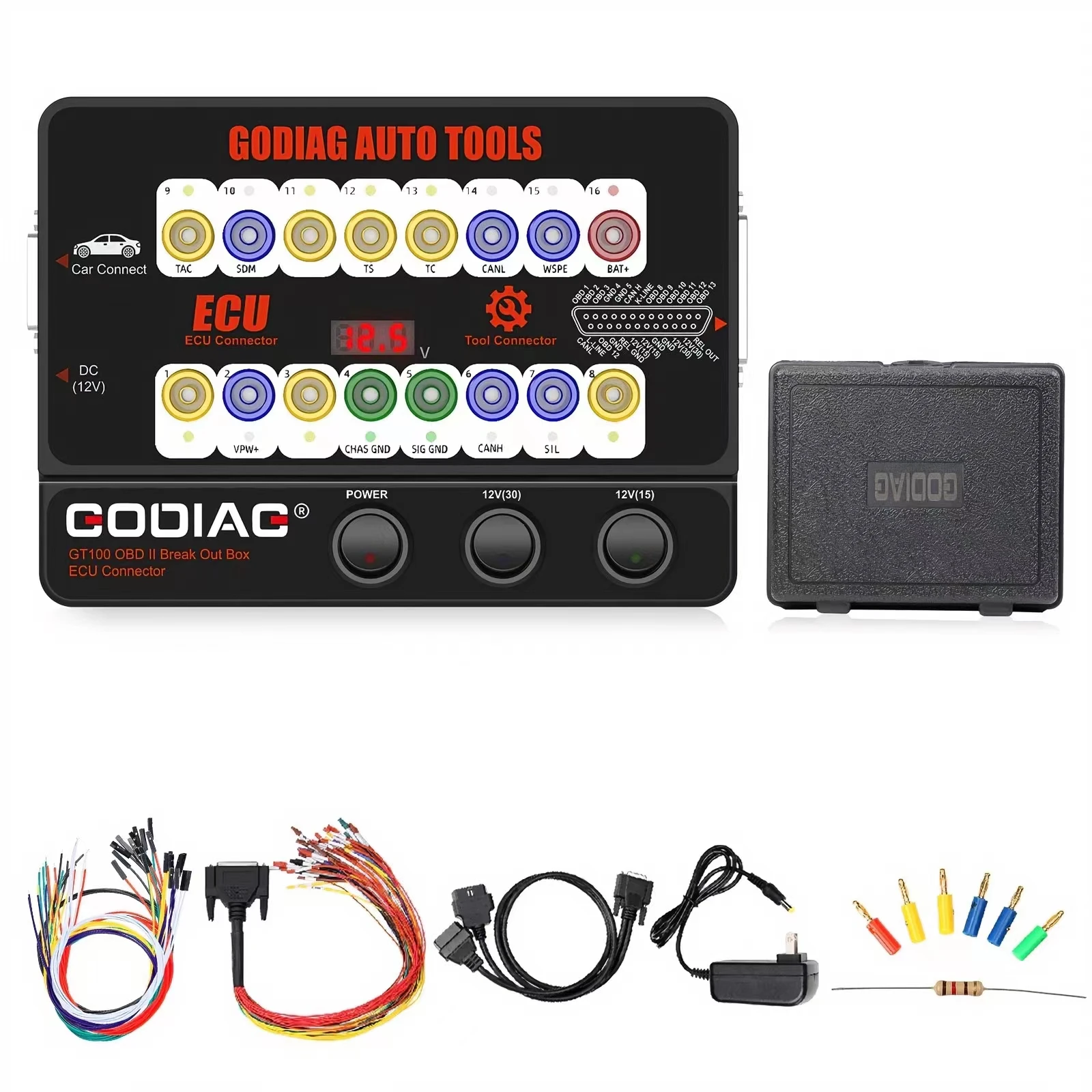 

GODIAG GT100 AUTO TOOLS OBD II Break Out Box ECU Connector