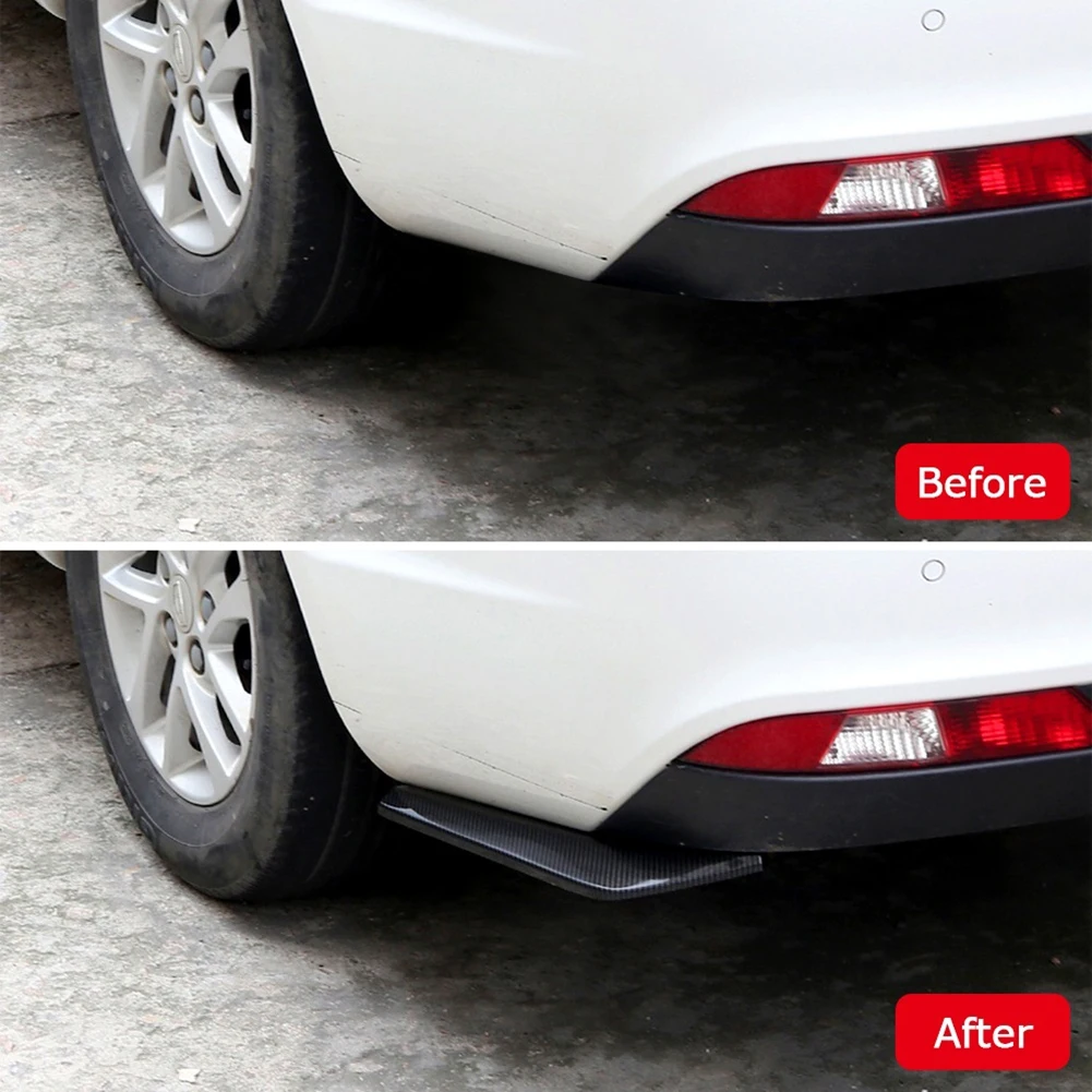 2PCS Rear Bumper Lip Diffuser Splitter Canard Spoiler Body Kit Protection For Kia Forte Stinger Optima 2000-2022 Car Accessories