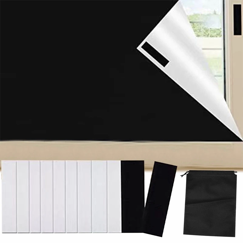 휴대용 여행용 암막 커튼, 비천공 임시 커튼, 블라인드 윈도우, 다크닝 필름, 윈도우 스티커 커튼 