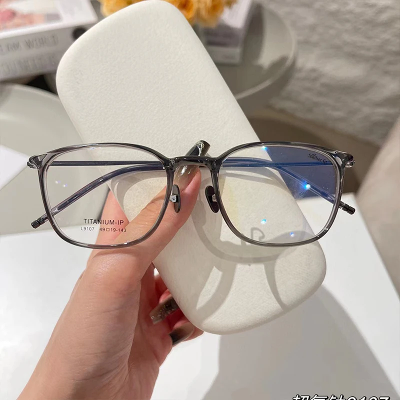 MOMOJA 티타늄 안경 프레임, 레트로 라운드 브랜드 디자이너 안경, 남녀 광학 처방 안경 프레임, 9107 신제품 