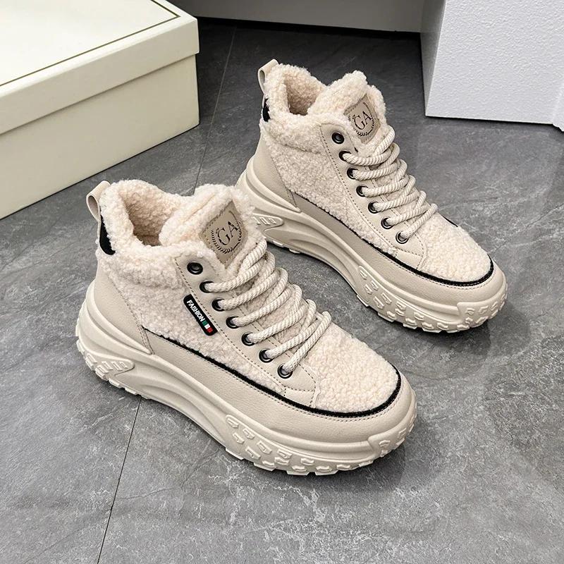 

Женские Элегантные зимние ботинки на среднем каблуке, серебристые спортивные зимние ботинки со шнуровкой