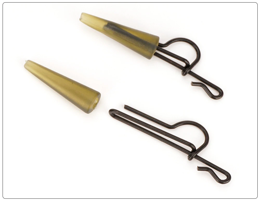 Hirisi AG205 20 Stück Karpfenangel-Schnellwechsel-Clips für Karpfen-Helikopter-Rig Terminal Angelzubehör Verbinder – Detail 3
