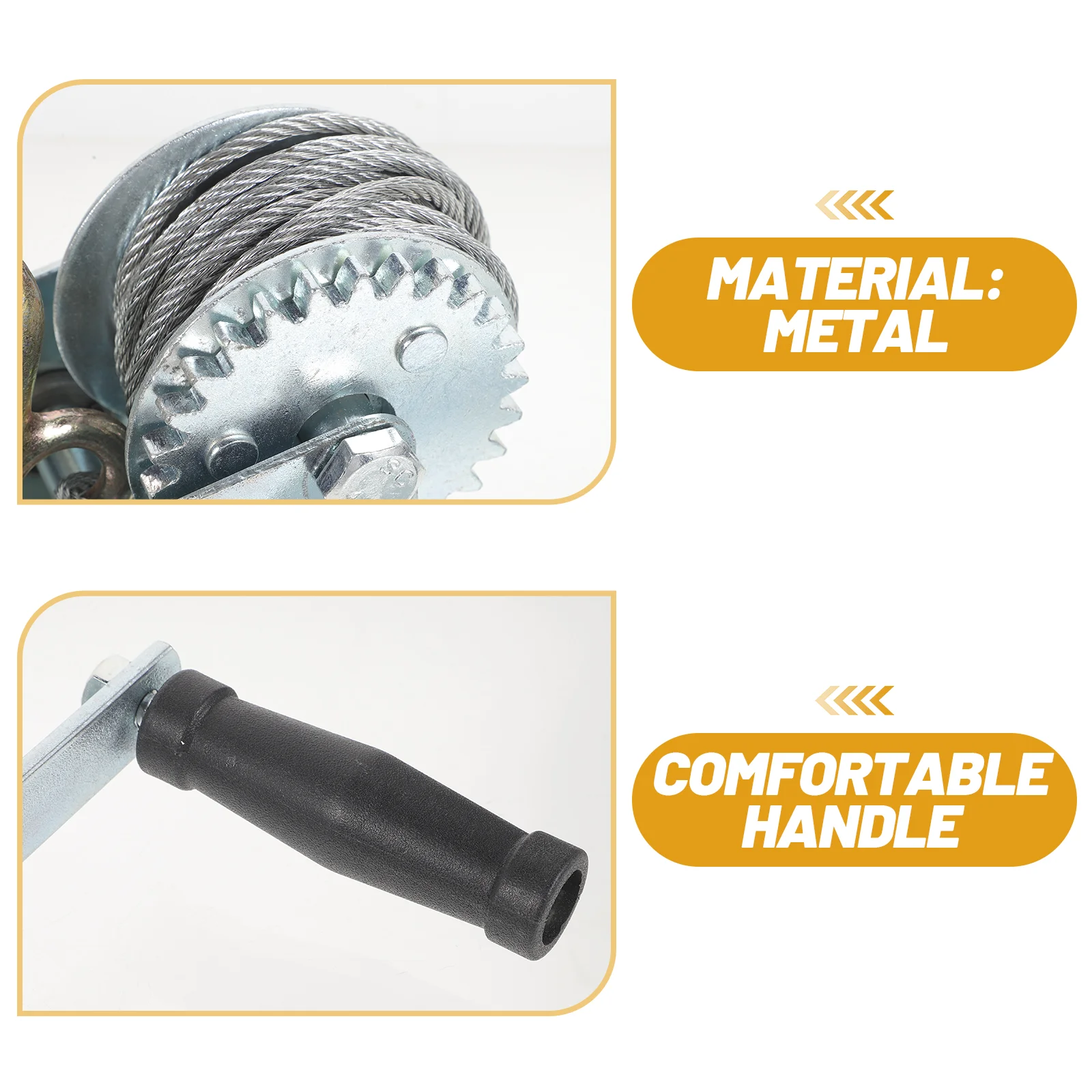 Hand Winch 600-3000 Pounds Manual Winch Wire Rope Traction Hoisting Complete Specifications Winches Squeaks manual winch