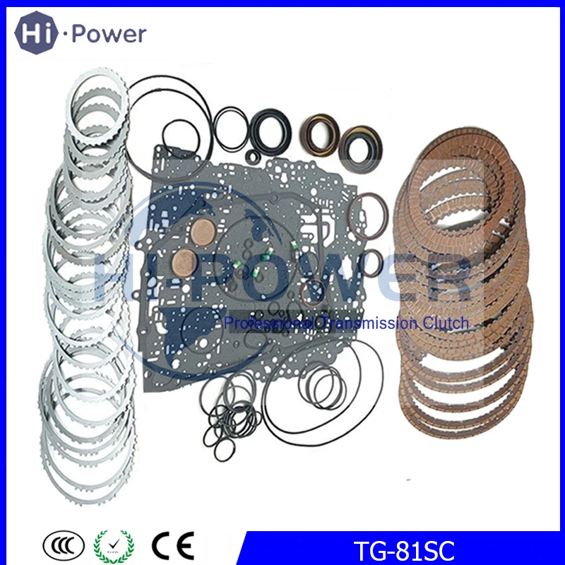 

TG-81SC AF50 Transmission Clutch Repair Kit Friction Steel Plate For BMW X1 X2 MINI 1.5L 2.0L TG81 TG81-SC Gearbox Overhaul Kit