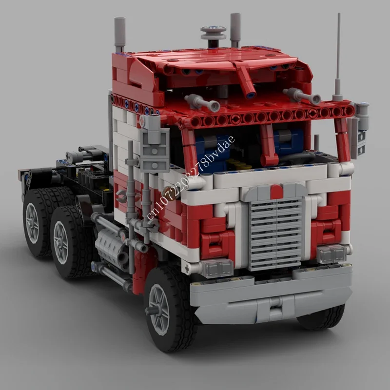 

1229PCS MOC City Transportation Semi-Truck Compatible with Trailer Model Building Blocks Bricks DIY Creative Assembly Toys Gifts