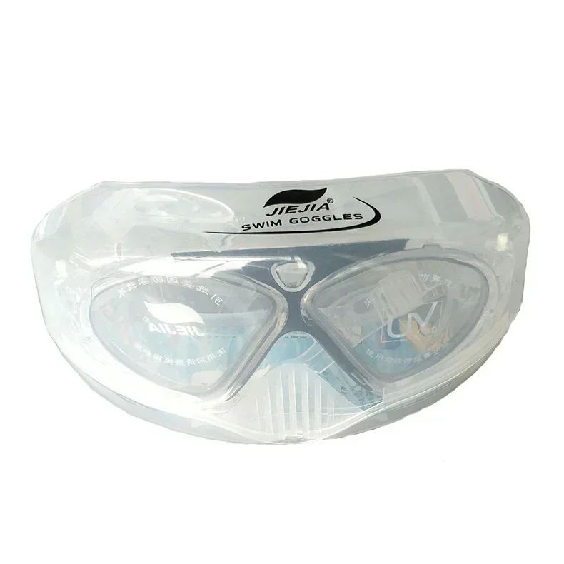 Swimming Goggles Water Glasses Silicone Belt Underwater Big Eyewear Anti-fog Waterproof Sport optical glasses  for Men Women 4