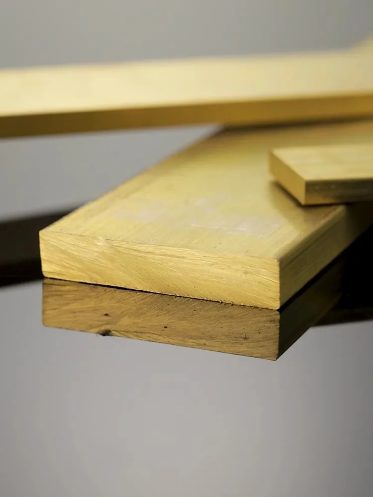 1 Pz H62 Barra Di Ottone Quadrato Piatto Blocco Di Rame Fai Da Te Messa A Terra Piastra Di Rame Lavorazione Taglio Zero