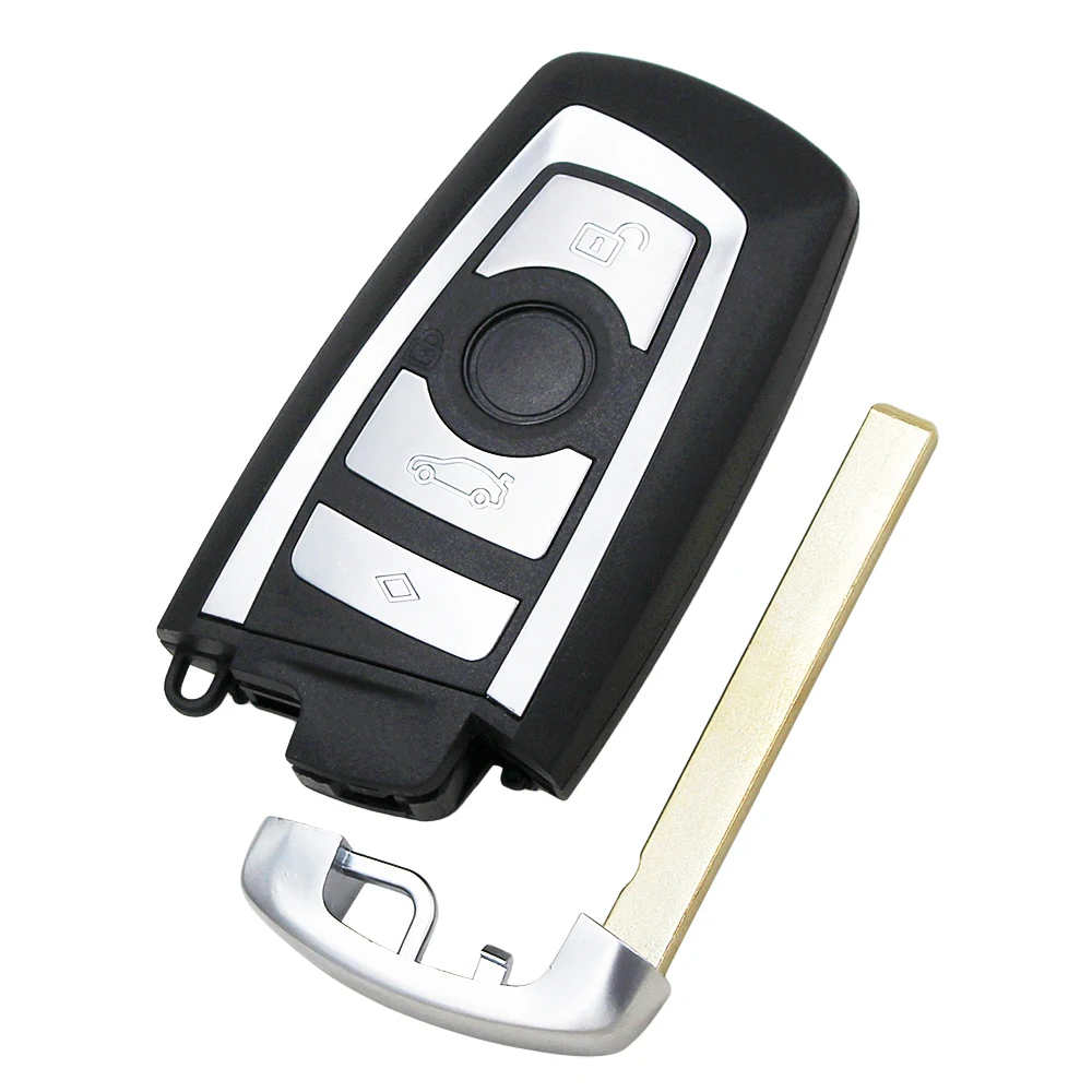 Ecusells 3/4 Buttons Smart Key Shell for BMW CAS4 CAS4+ BDC FEM F 3 5 7 Series E90 E92 E93 X5 F10 F20 F30 F40 key case,car key shell,key cover,folding car key shell,fob cover