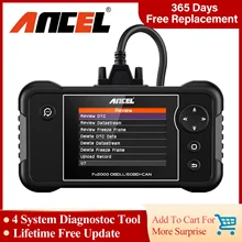 Ancel FX2000 Professionele OBD2 Automotive Scanner Abs Airbag Transmissie Motor Code Reader Obd Auto Diagnostic Tool Gratis Update