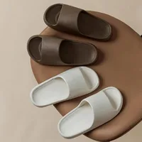 Super Soft Sole Eva Slippers Summer Women Thick Soles Non-slip Home Indoor Outdoor Couple Slippers Bath Flip Flops - Image 2