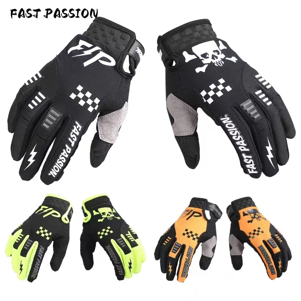 3 colour touch scre Motorcycle Gloves Off-Road Downhill MTB DH MX MTB sport gloves Riding Gear Protective Gloves