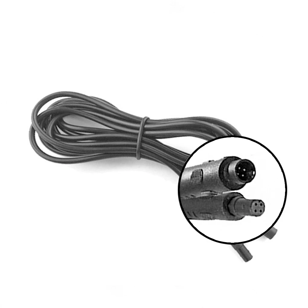 1pc 2m 4 Pins Car Extension Cable Car Dash Rear Camera Extension Cable Backup Reverse Cam 4-pin Extension Wire Cord