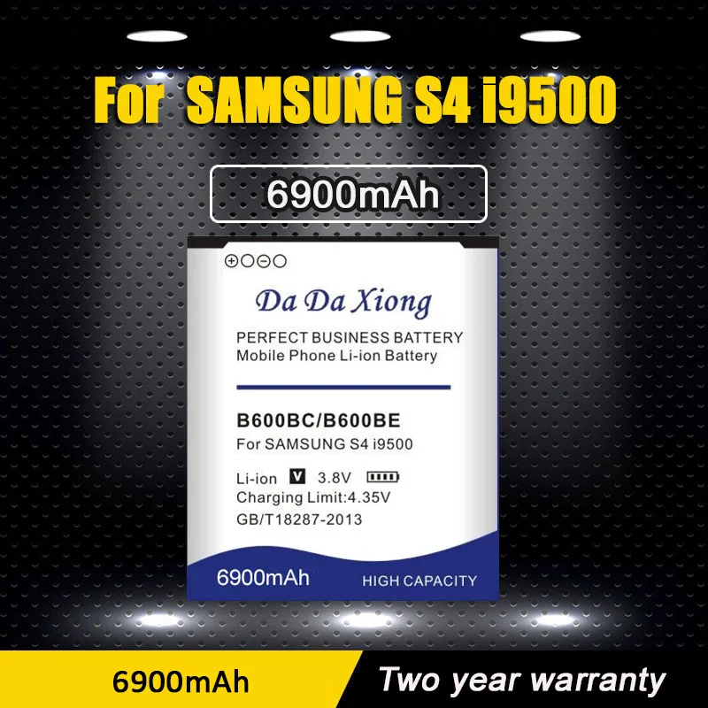 Аккумулятор B600BC B600BE B600BU 6900 мАч для Samsung galaxy S4 i9295 i9505 i9502 i9508 i9500 i9150 i9152 i9158 i9506 G7100 |