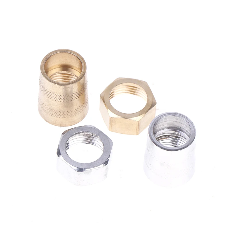 1Pc Shower Hose Nut Connector Connection Water Inlet Pipe Interface Nut Nozzle Connector Screw Parts Accessories water pipe connector