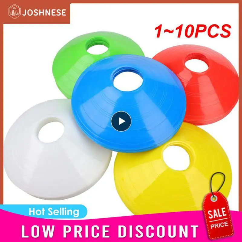 

1~10PCS Pieces Football Training Disc Plastic Soccer Marking Coaching Cones Portable Sport Basketball Skateboard Training