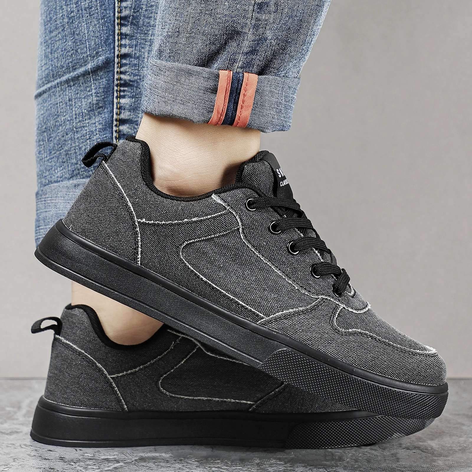 Men Shoes Fashion Sneakers for Men Leather Fluff Comfort Lightweight Casual Shoes Outdoor Walking Footwear Plus Size39-46 sports shoes casual sneakers
