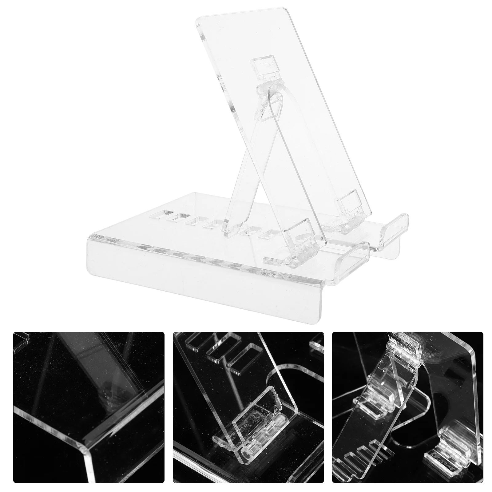 

Computer Stand Display Tablet Bracket Desktop for Perspex Crafts Accessories Adjustable Compact Holder