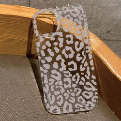 Sleek Gray Leopard Print Phone Case - Clear and Stylish Cover - iPhone 12 Pro (1)