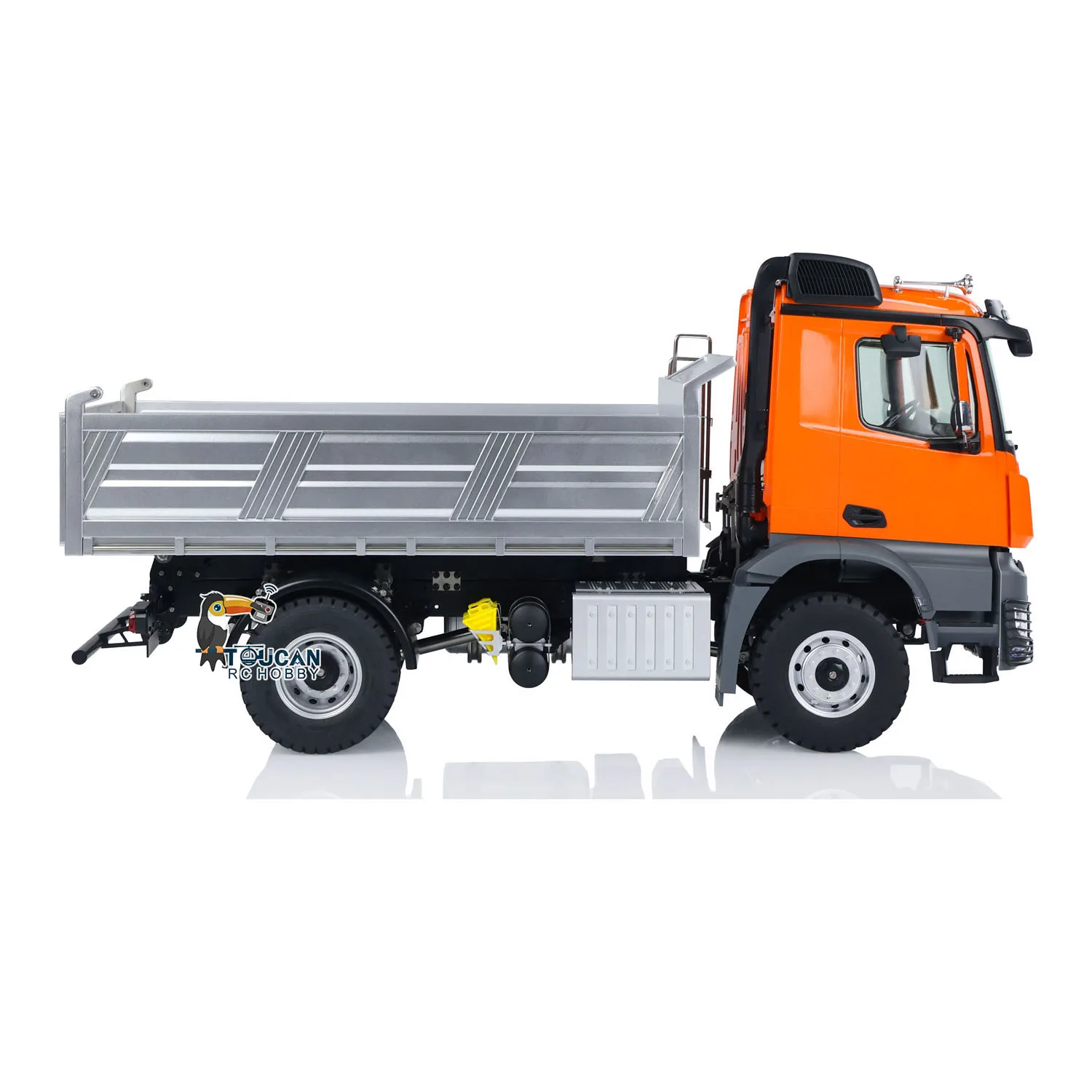 1/14 Kabolite 5701 RC Dump Truck Remote Control Tipper Car 3 in 1 Mainboard 4x4 Sound Light 2-speed Transmission Toys Model 4